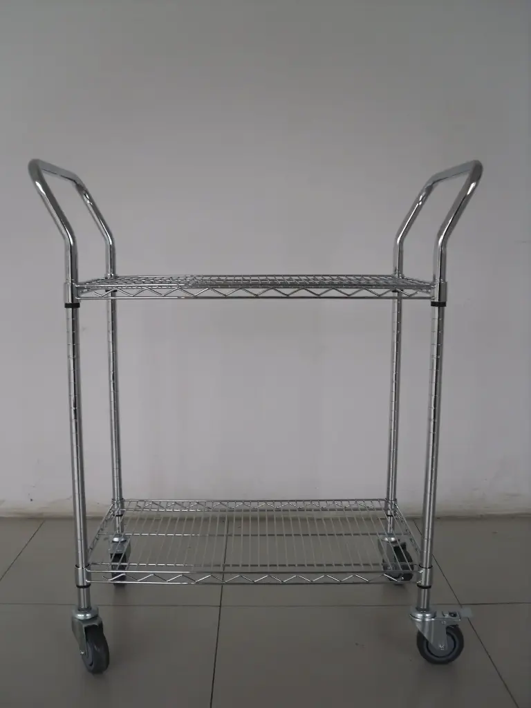 Stainless Stell Wire  Shelf Trolley